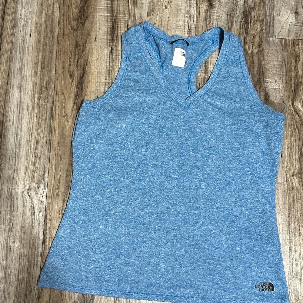 The North Face Women's Sunriser V-Neck Tank Blue Size L